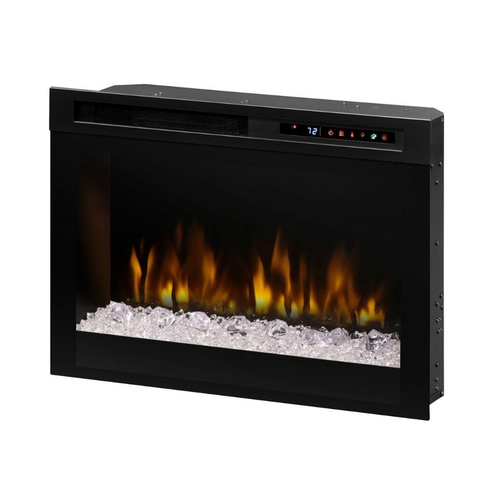 Dimplex Multi-Fire XHD Series 26-Inch Plug-in Electric Firebox with white fire glass