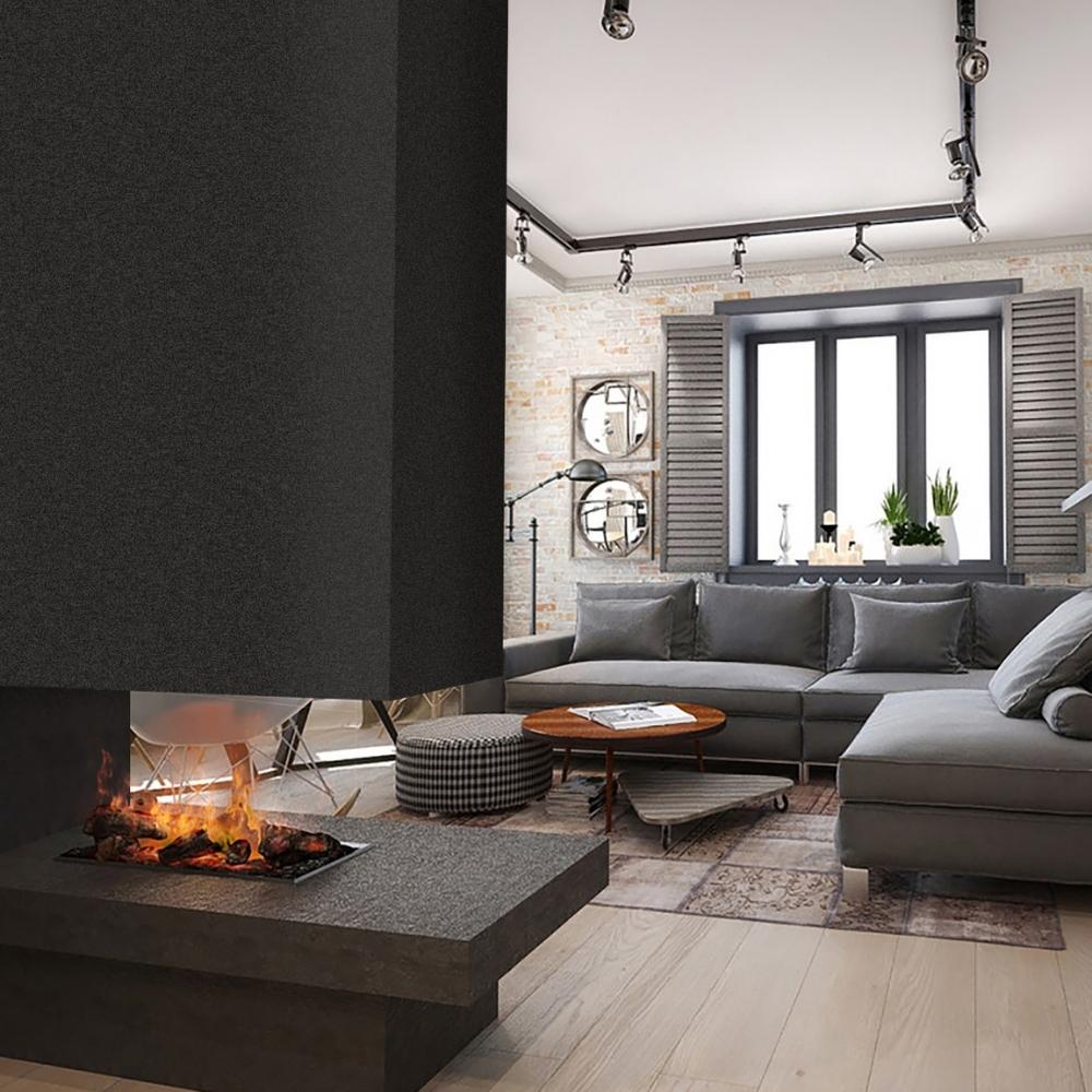 Dimplex Opti-myst® 500 in Custom 3-Sided Fireplace
