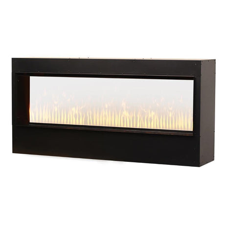 Dimplex Opti-myst® Pro 1500 65-Inch Vapor Fireplace with Heater Angled with Front Glass