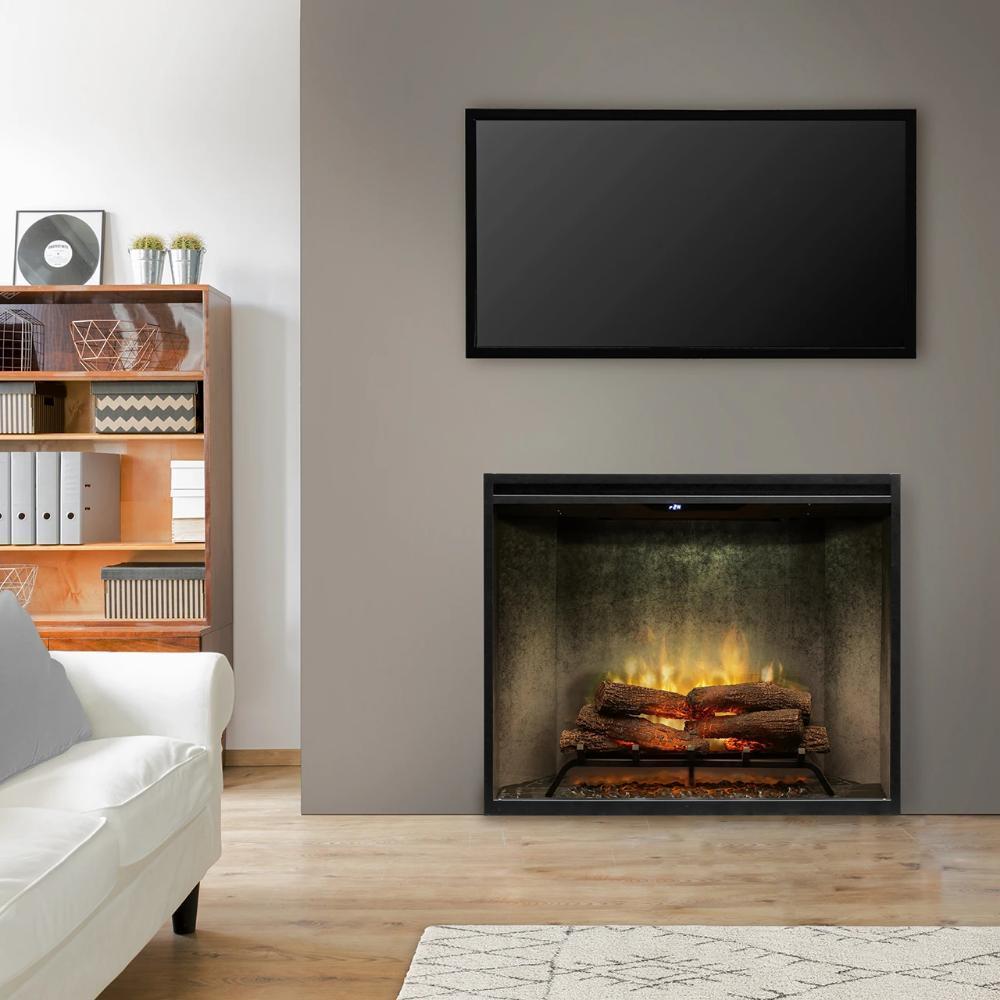 Dimplex Revillusion™ 36" - Portrait Built-in Electric Firebox in Living Room