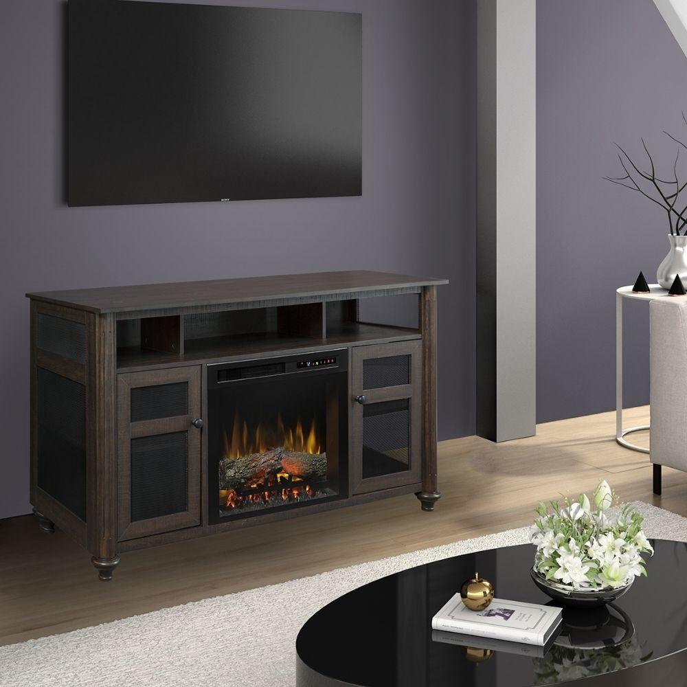 Dimplex Xavier Media Console with Electric Fireplace for 59-Inch TV in Living Room