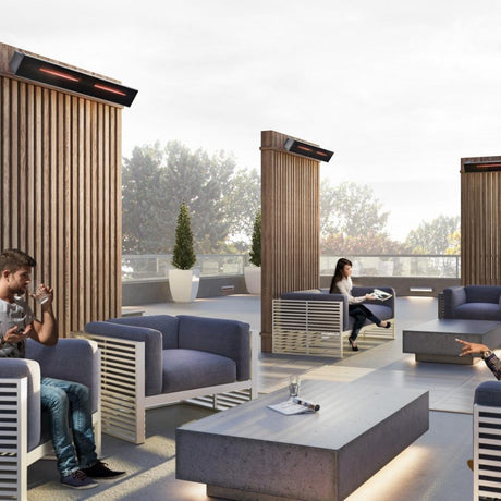 Dimplex DIR Series 51-Inch Infrared Electric Heater in contemporary terrace