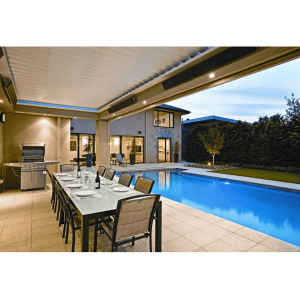Dimplex DLW Series Outdoor/Indoor Infrared Electric Heater 1500W in Black by the Pool