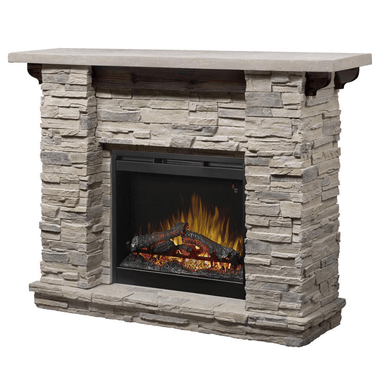 Dimplex Featherston 26" UL Listed Electric Fireplace with Stone Mantel - GDS26-1152LR