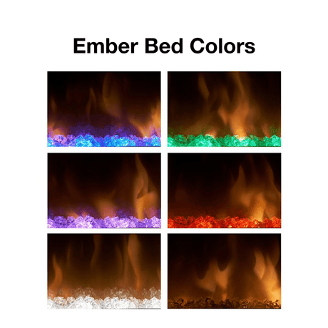 dimplex multi-fire sl ember bed color options