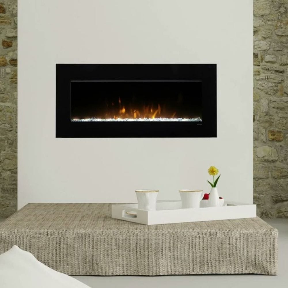 Dimplex Nicole 43-Inch Electric Fireplace on Off-White Wall