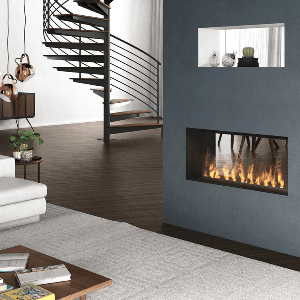 Dimplex Opti-myst® Pro 1000 46-Inch Two Sided Vapor Fireplace with Heater in living area