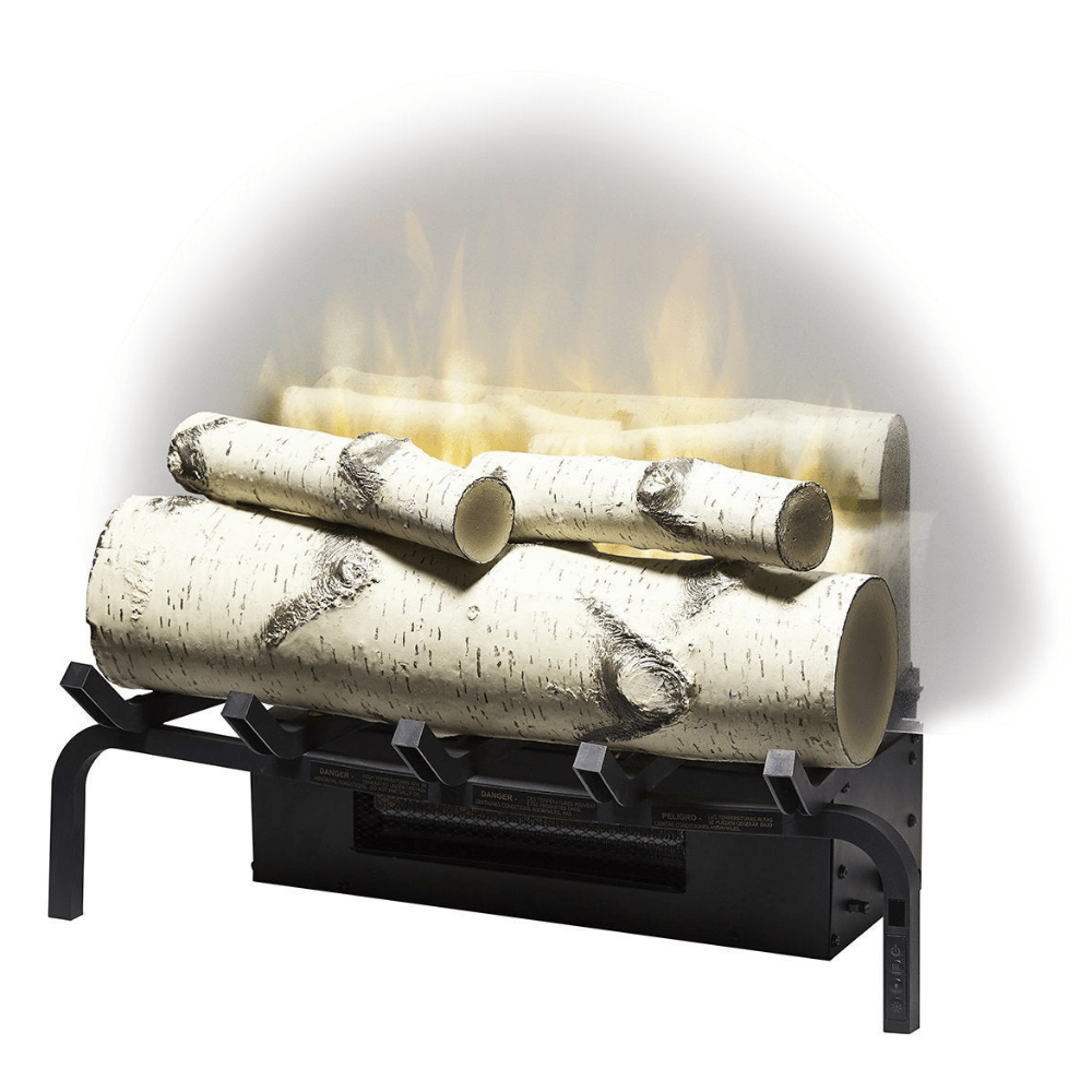 Side view of Dimplex RLG20 Revillusion™ 20-Inch Plug-in UL Listed Electric Log Set - Birch
