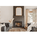 Dimplex Revillusion 24-Inch Built-in Electric Firebox in a scandi inspired living room