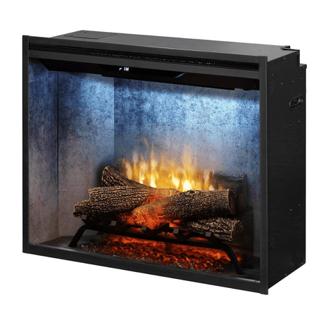 Dimplex Revillusion™ 30-Inch UL Listed Electric Firebox - Weathered Concrete Interior