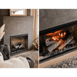 Close up on Logs of RBF36 Revillusion™ 36-Inch Portrait Built-in Electric Firebox