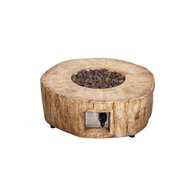 Direct Wicker 28-Inch Round Tree Stump LP Fire Pit (FOP-200062)