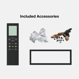 Items Included with Dynasty Cascade Linear Electric Fireplace