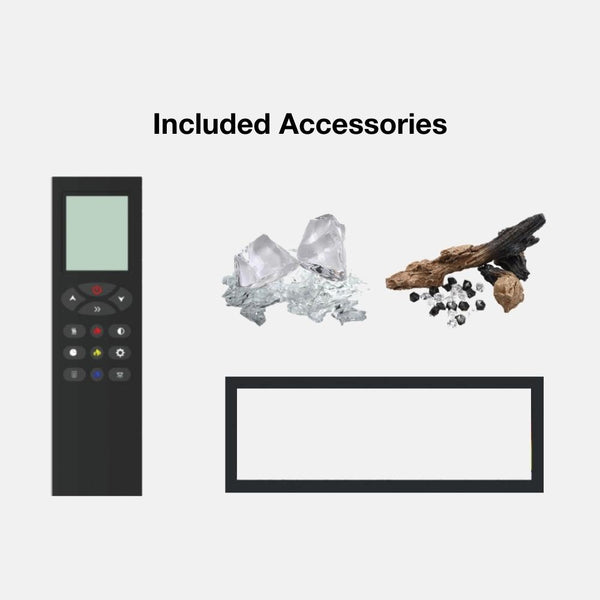 Items Included with Dynasty Cascade Linear Electric Fireplace
