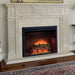 Dynasty Presto 35-inch EF45D Fireplace Insert with white mantle