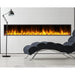Dynasty Harmony BEF 80-inch Built-in Linear Electric Fireplace with Lounge Chair