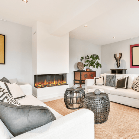 Dynasty Melody Smart Electric Fireplace Corner Living Room