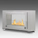 Eco-Feu Montreal 42" 2-Sided Free Standing/Built-in Ethanol Fireplace in Stainless Steel