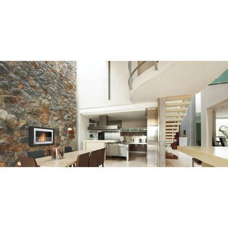 Eco-Feu Montreal - 42" UL Listed Wall Mounted/Built-in Ethanol Fireplace