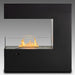 Eco-Feu Paramount 3-Sided Free Standing/Built-in Ethanol Fireplace Black