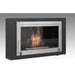Eco-Feu Montreal 42-Inch Black Ethanol Fireplace with Black Interior
