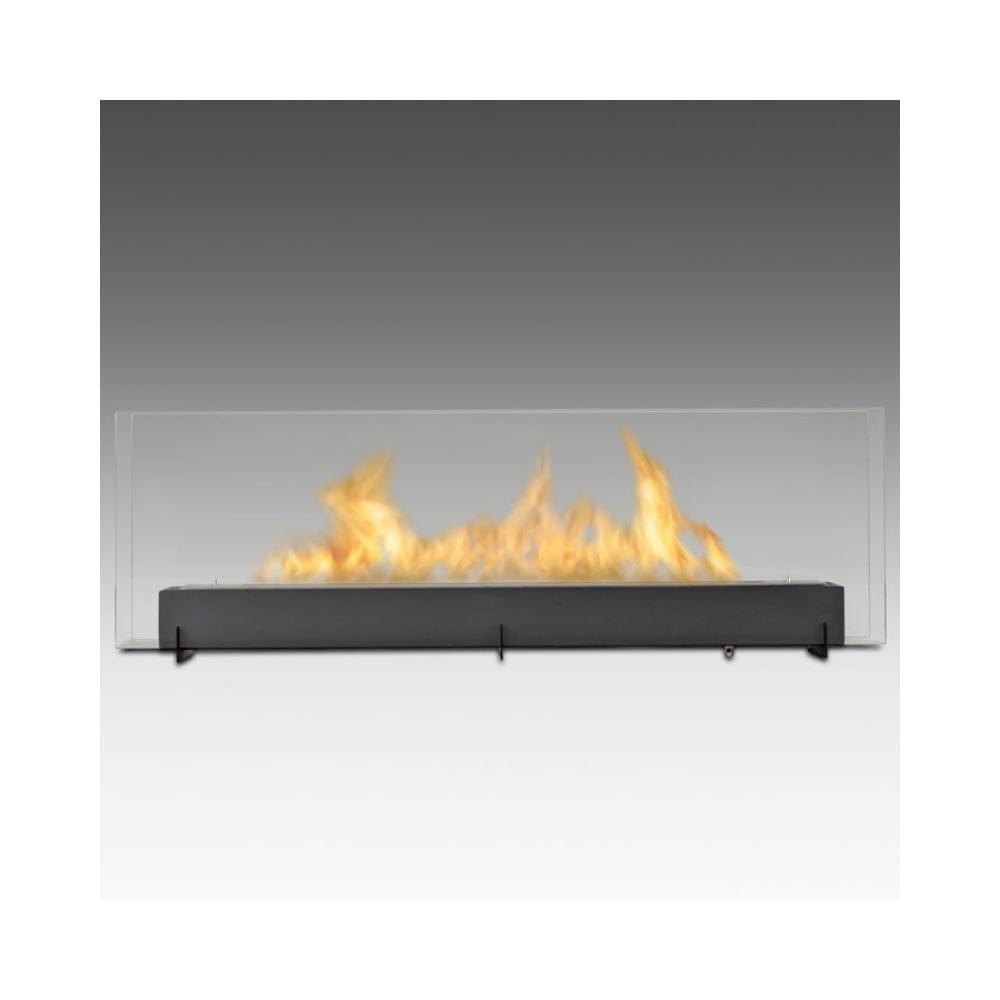 Eco-Feu Vision III 51-Inch Free Standing Ethanol Fireplace in Black
