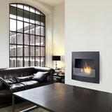 Eco-Feu Wynn 36-Inch Black Wall Mounted/Built-in Ethanol Fireplace in Reading Room