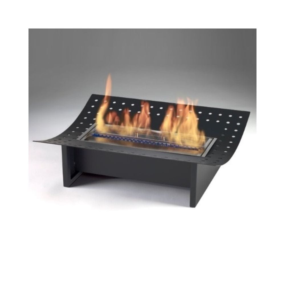 Eco-Feu XL 20-Inch Ethanol Insert for Traditional Fireplaces - Matte Black (FS-00054-MB)