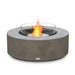 EcoSmart Fire Ark 40 Round Concrete Gas Fire Pit Table in Natural with Fire Screen