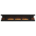EcoSmart Fire Flex Bay 158" 3-Sided Built-in Ethanol Firebox with Decorative Boxes Both Sides