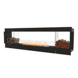 EcoSmart Fire Flex Double Sided 104" Built-in Ethanol Firebox with Decorative Boxes