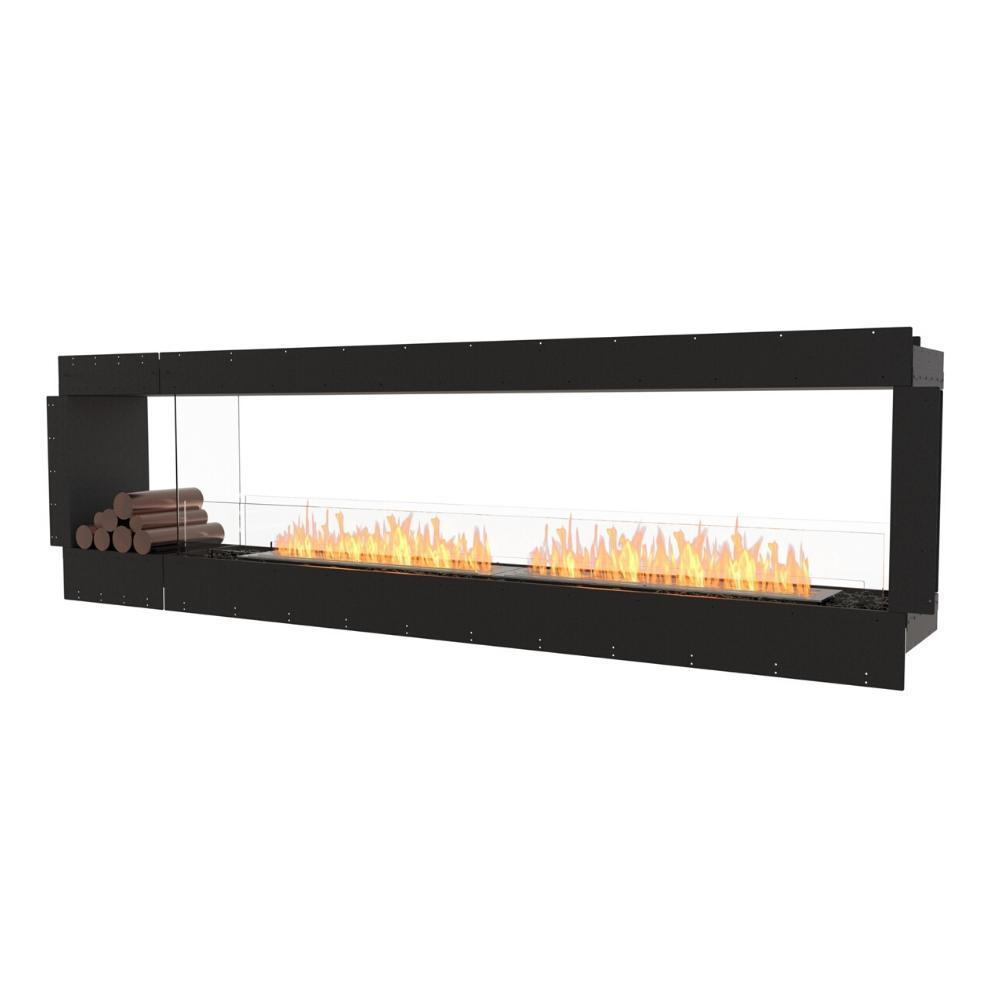 EcoSmart Fire Flex Double Sided 104" Built-in Ethanol Firebox with Decorative Box