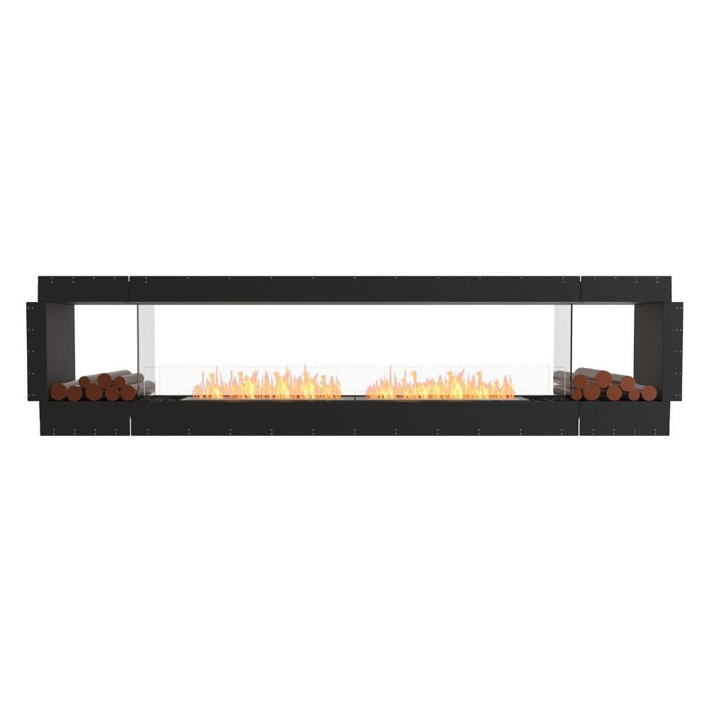 EcoSmart Fire Flex Double Sided 122" Built-in Ethanol Firebox with Decorative Boxes