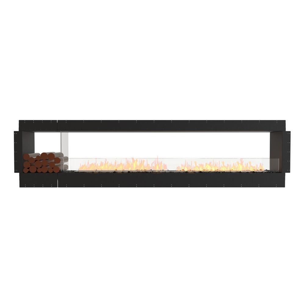 EcoSmart Fire Flex Double Sided 122" Built-in Ethanol Firebox with Decorative Box