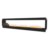 EcoSmart Fire Flex Double Sided 141" Built-in Ethanol Firebox with Decorative Box