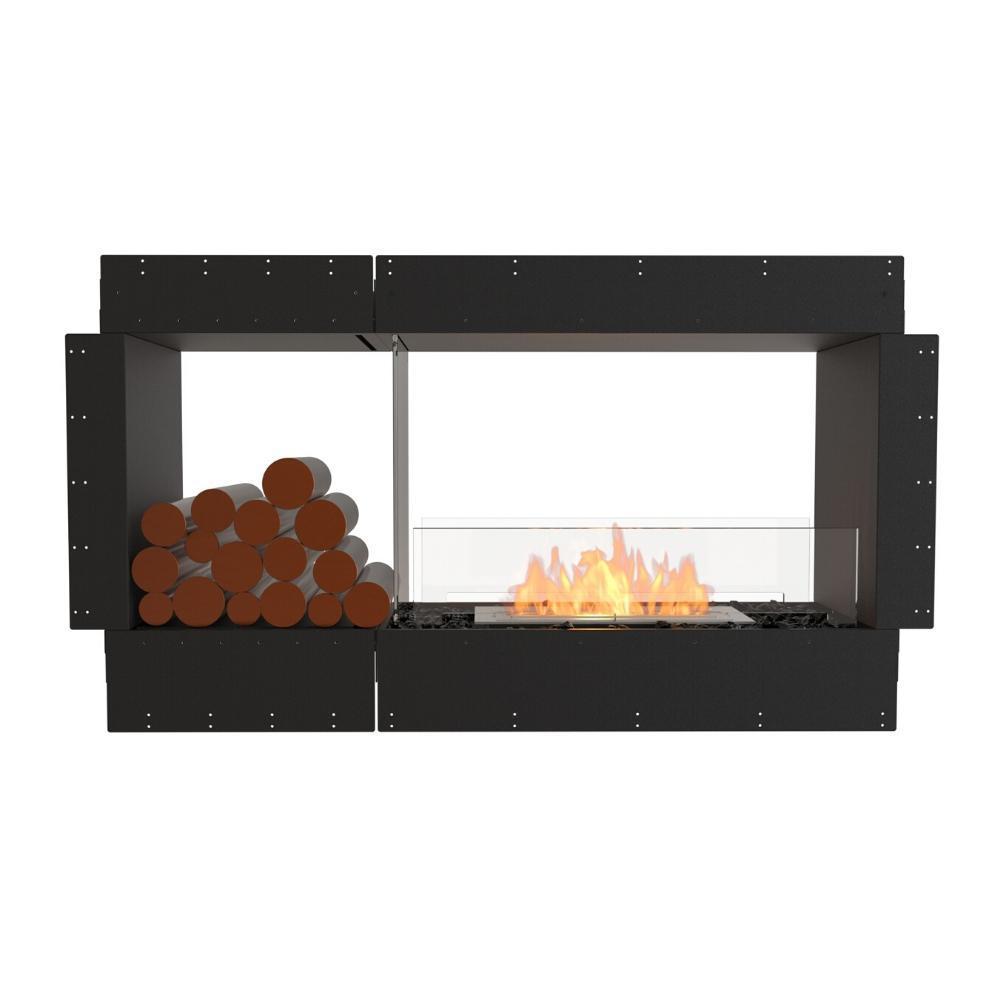 EcoSmart Fire Flex Double Sided 50" Built-in Ethanol Firebox with Decorative Box