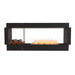 EcoSmart Fire Flex Double Sided 68" Built-in Ethanol Firebox with Decorative Box