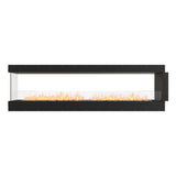 EcoSmart Fire Flex Peninsula 106" Built-in 3-Sided Ethanol Firebox