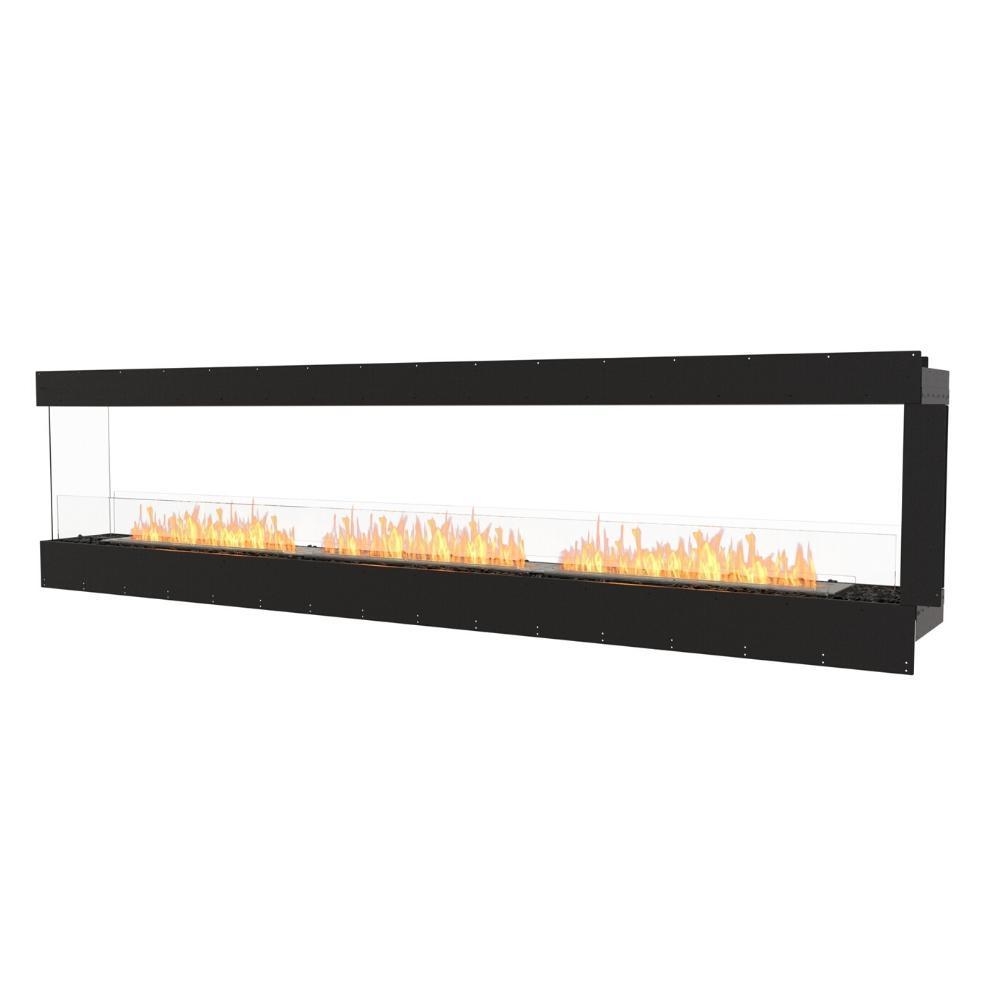 EcoSmart Fire Flex Peninsula 124" Built-in 3-Sided Ethanol Firebox