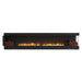 EcoSmart Fire Flex 140" Right Corner Built-in Ethanol Firebox with Decorative Boxes Both Sides