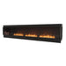 EcoSmart Fire Flex 140" Right Corner Built-in Ethanol Firebox with Decorative Box on the Left