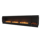 EcoSmart Fire Flex 140" Right Corner Built-in Ethanol Firebox with Decorative Box on the Right