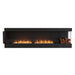 EcoSmart Fire Flex 104" Right Corner Built-in Ethanol Firebox with Decorative Box on the Right