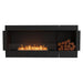 EcoSmart Fire Flex 68" Built-in Ethanol Firebox with Right Side Decorative Box