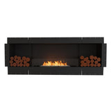 EcoSmart Fire Flex 78" Built-in Ethanol Firebox with Decorative Boxes Both Sides