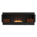 EcoSmart Fire Flex 78" Built-in Ethanol Firebox with Decorative Boxes Both Sides