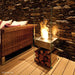 EcoSmart Fire Ghost 43" Tall Free Standing Ethanol Fireplace with Optional Fire Screen