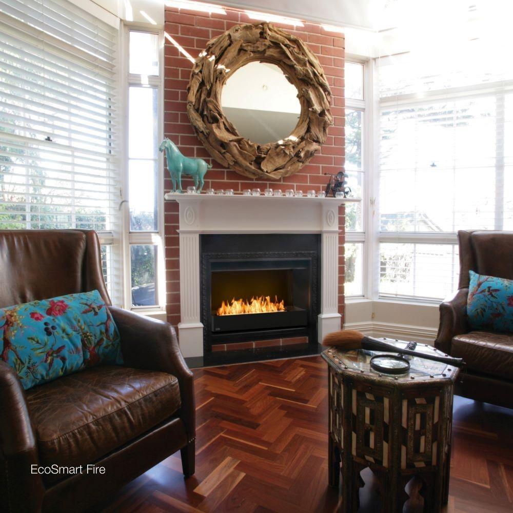 EcoSmart Fire Grate 36 in a Fireplace