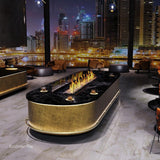 EcoSmart Fire Linear 90 on a diner