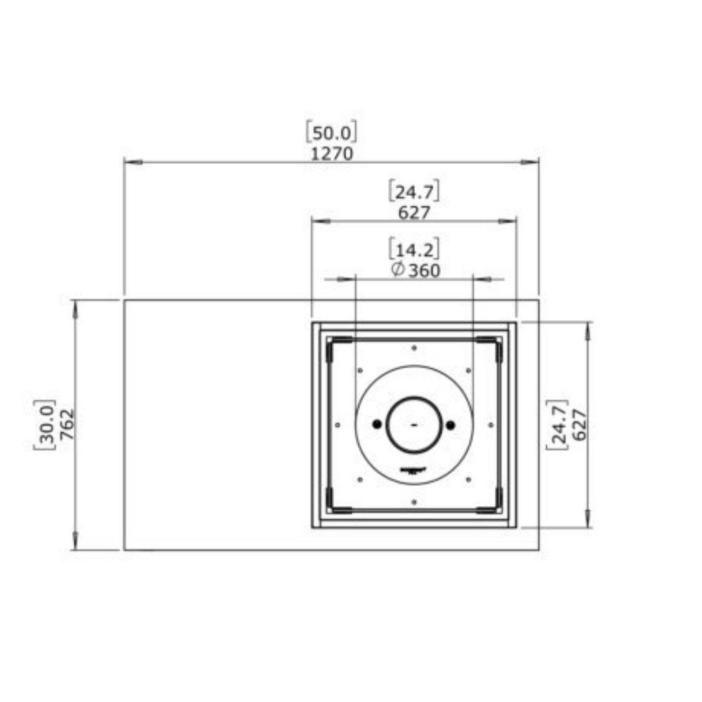 Manhattan Fire Pit Table  measurements